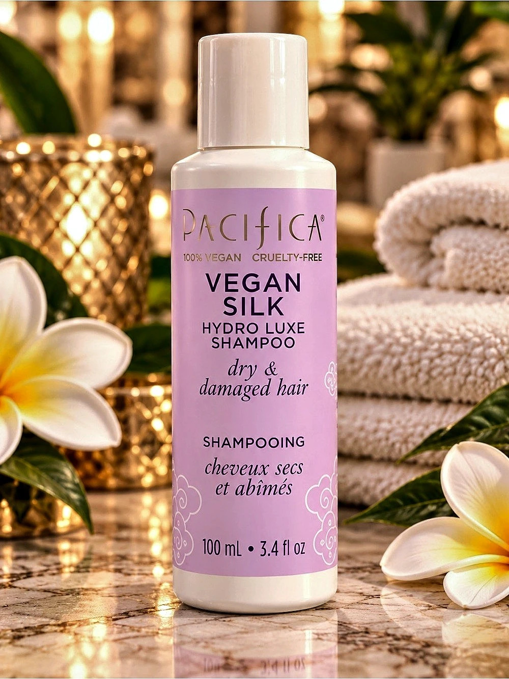 Pacifica Vegan Silk Hydro Luxe Shampoo Dry & Damaged Hair 3.4 oz